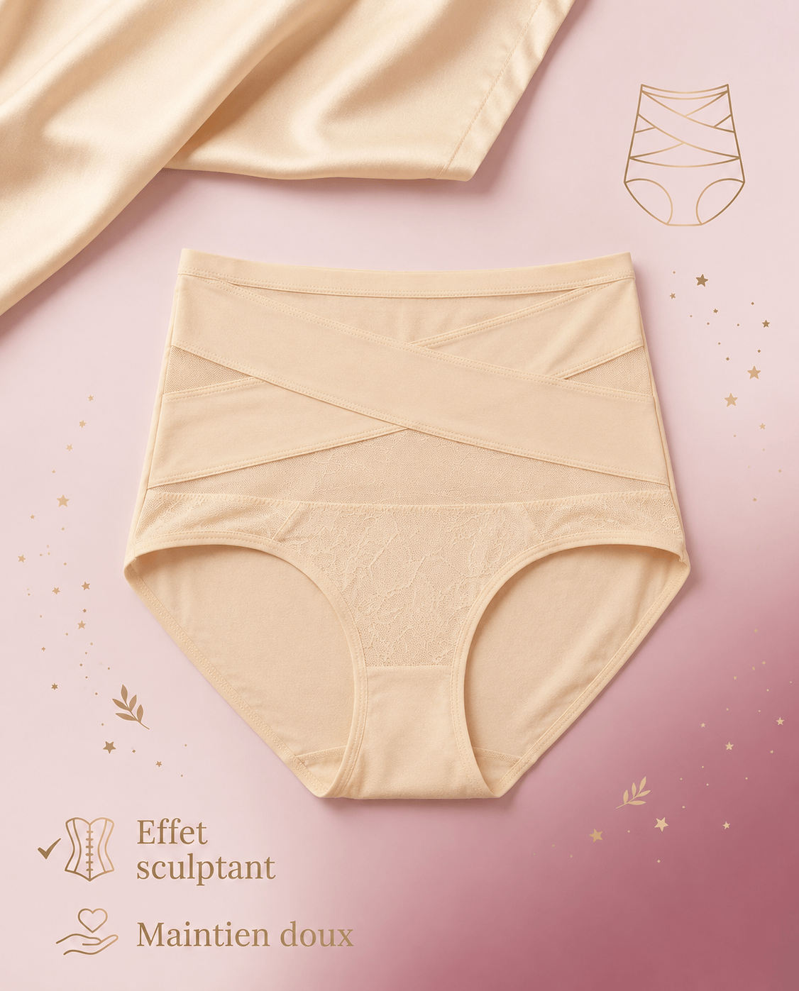 Culotte Haute Gainante Post-Partum