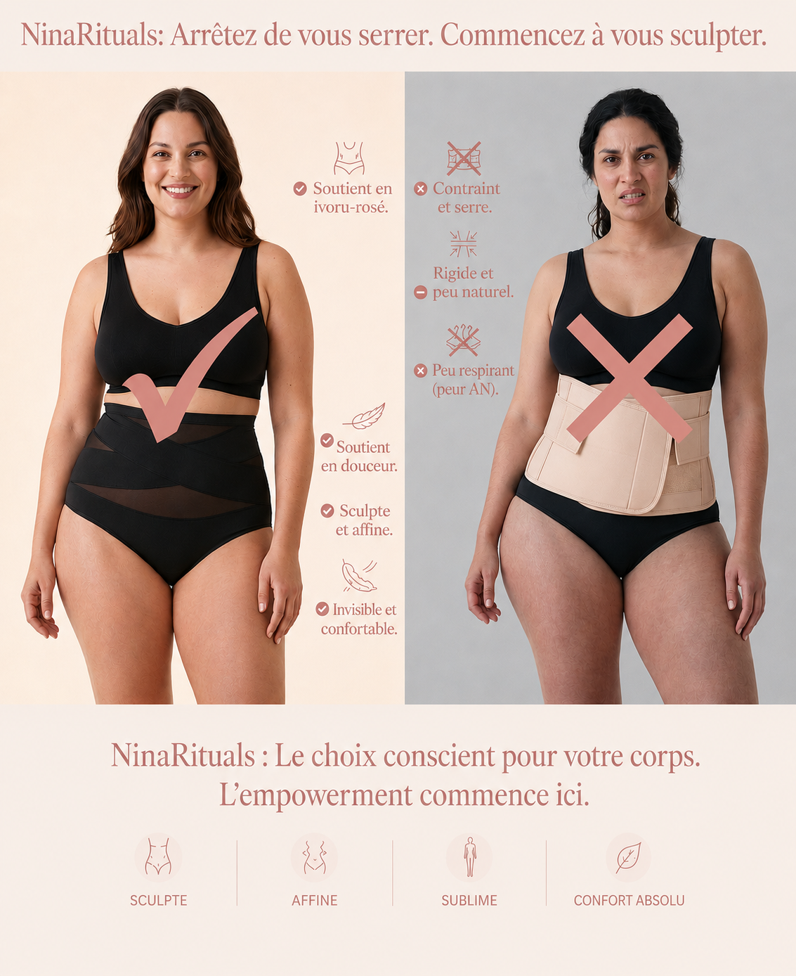 Culotte Haute Gainante Post-Partum
